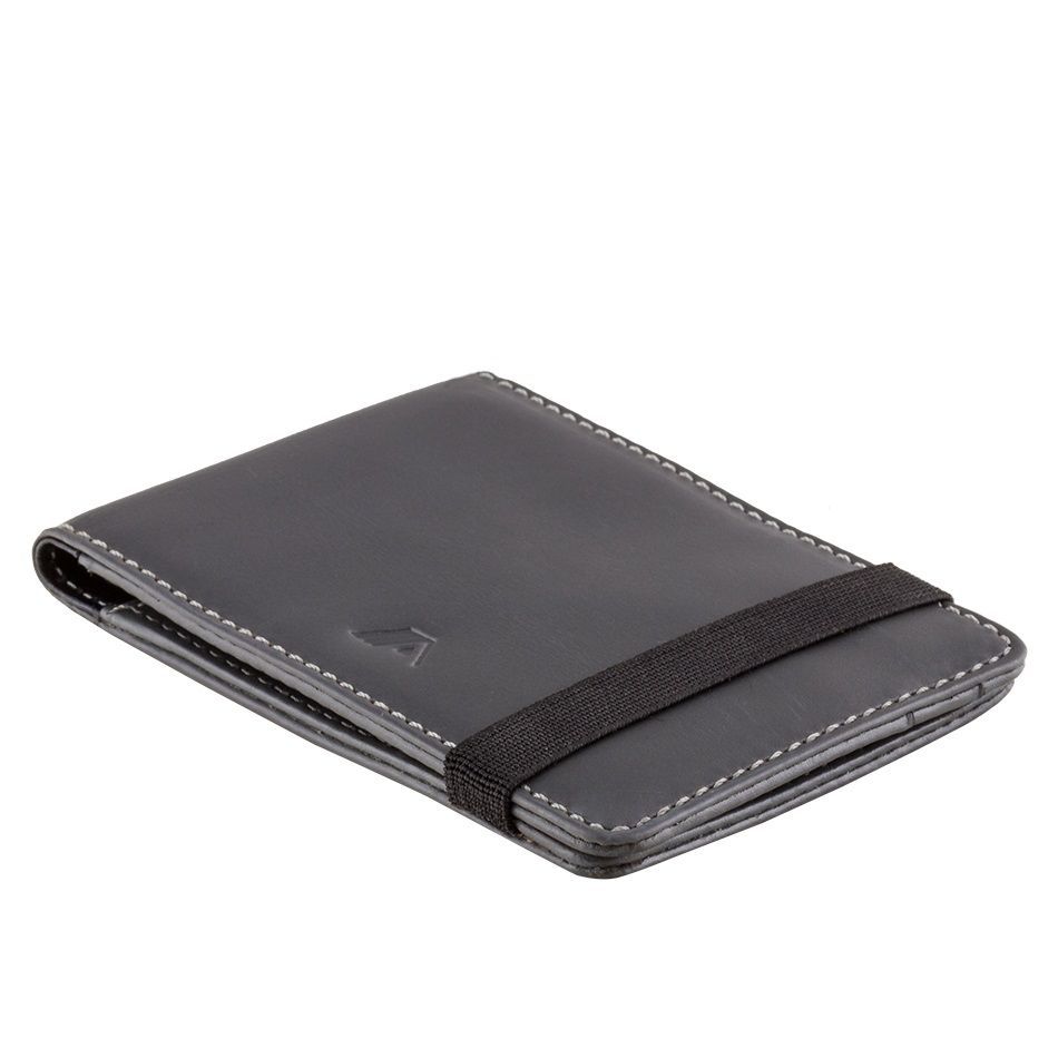 A-SLIM Leather Wallet Kihaku - Grey